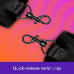 Handcuffs Adjustable Bondage Sex Restraints for Couples, Black