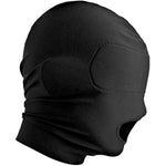 Disguise Open Mouth Hood With Padded Blindfold, Black, 1 Count