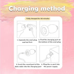 Bunny Tail Butt Plug Vibrator, Soft Silicone Anal Plug With Pink Faux Fur, Wireless Remote Control Design, Rabbit Tail Trainer For Adult Sex Toys For Role Play Cosplay Women, Men And Couples, Cute Sex