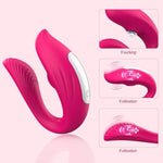 Adult Sex Toys, Clitoral & G Spot Vibrator With Remote, 10 Tapping Pulse & 10 Vibration Modes,Waterproof & Rechargeable, Rabbit Vibrating Sex Toy For Women Couples Purple