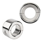 Metal Cock Ring Scrotum Restraint Flared Screw Pendant Chastity Device Locking Sperm Glans Ring Penis Exercise Dilator Adult Sex Toys (High-30Mm(34-42))