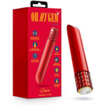 - Blush Oh My Gem - Desire 5 Inch Clitoral Bullet Vibrator - 10 Rumbotech Vibration Modes - Ipx7 Waterproof & Usb Rechargeable - Pocket-Sized, Travel-Friendly - Adult Sex Toy - Red