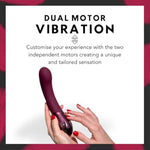 Kurve – Premium G-Spot Vibrator & Wand Massager For Women | Dual-Motors Treble & Bass Tech | 25 Speeds & 5 Patterns, Rechargeable, Waterproof & Quiet | Soft Gel Tip For Stress-Relief