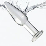 3Pcs Conical Glass Anal Plug - Transparent Butt Plug, Glass Anal Trainer Massage Butt Plug G-Spot Stimulator Prostate Massage Vaginal Masturbation For Women Men Couples Lover