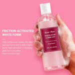 White Foam Sex Lubricant, Friction-Activated Liquid-to-Cream Personal Cum Lube for Women & Men, Smooth, Long-Lasting Formula with Natural Ingredients for Vaginal and Anal Use, 8 fl oz