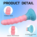 7.28" Silicone Colorful Cute Anal Dildo, Anal Dildos With Strong Suction Cup Anal Prostate Vaginal G-Spot Sex Toys For Beginners To Advanced Users