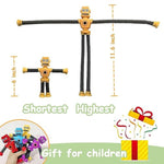 Pop Tubes Robot Toys For Kids 4 Pack – Stretchy Telescopic Fidget Toys With Suction Cups, Autism Sensory Toys For Toddlers, Classroom Prizes & Birthday Party Favors
