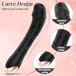 Realistic G Spot Dildo Vibrator,Sex Toys Clitoris G Spot Anal Stimulator With 10 Powerful Vibration Mode, Adult Toys Waterproof Powerful Vibrator For Couples (Black)