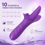 Sex Toys Tongue Clitoris Licking Vibrator for G-Spot Clitoral Nipple Anal