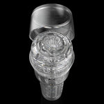 Go | Torque | Clear Male Sex Toy With Fleshlube Water | 8 Ounce Lube