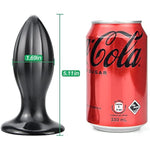 Pvc Anal Plugs Butt Plugs Anal Sex Toys With Suction For Masturbation Sex Toys For Men Women Couples (S) Black