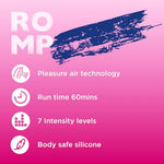 ROMP Lipstick Vibrator Adult Sex Toys for Women | Clitoris Suction Stimulator | Nipple Sucking Toy | Clitoral Sucker | Rechargeable & Waterproof | Pink
