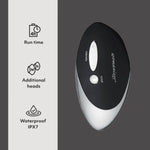 W500 Clitoris Vibrator Suction Toy Black/Chrome & Arcwave Pow Blue Male Masturbator - Sex Toys For Couples Bundle