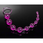 Blush Basic Beads - 12 Inch Non Porous Body Safe Anal Beads - Smooth And Seamless - Graduated Beads Up To 1" Maximum Width - Beginners Anal Play Sex Toys For Women Couples - Clear Pink