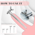 Stainless Steel Urethral Sounds Dilators With Adjustable Screw Hollow Adult Sex Toys - Catheters & Sound Penis Plug Sounding Rods Bdsm Prostate Massage For Male Exercise (8Mm,Long)