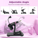 Mini Sex Machine Automatic Thrusting Dildo Machine, Compact Love Machine with 2 Dildos & Masturbator Cup, 360° Multi-Angle Adjustable Stand & 3XLR Connector, Adult Toys for Men Women