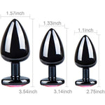 3 Pcs Butt Plugs Anal Trainer Kits For Women Vaginal Stimulation G Spot Massage Anus Dilator Stainless Steel Anal Sex Toys
