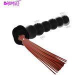 Rose Bottom Sex Toys For Anal, Adult Anal Plug With Sm Tail, G-Spot And Prostate Vibrator, Unique Fun Toy For Couple. 2 Motors Sm Anal Plug With Tail