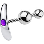 Sex Toy For Men Stainless Steel Anal Plug Shape Jewelry Butt Plug Trainer Set Anal Massager Women Unisex Gay Temperature Stimulation(A)