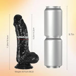 7 Inch Realistic Black Small Dildo Sex Toy For Beginner,Thin Dildo Lifelike Penis With Strong Suction Cup For Anal Stimulation G Spot Dildos Adult Sex Toy For Women Men Couple