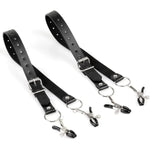 Nipple Labia Clit Clamps Nipple And Vaginal Clamps Sex Toys Adjustable Leather Sm Bondage Set Restraints Kit For Beginners Couples Adults Women