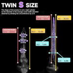 Dual-Headed Anal Plug Silicone Butt Plug Overlength Anal Toy,Silicone Penis For Men Women?Textured Anal Sex Toys Designed With Suction Cups,Designed With A Barbed Tip For Prostate Stimulation (D304-S)