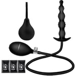 New Silicone Inflatable Bead Anal Plug With Solid Center Silicone Anal Balloon Pump With Quick Release Valve,Anal Sex Toys For Beginners And Advanced Users,Adult Sex Toys