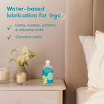 Tsunami 2-Pack – Water-Based Lube, Thick Gel Infused With Moisturizing Seaweed Extract, Unscented Personal Lubricant, 8.5 Oz Ea