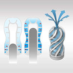 TENGA TOC-205 Air Flow Pre-Lubricated Male Masturbator Vacuum Cup with Powerful Suction (Pack of 2)