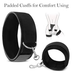 Bdsm Bondage Handcuffs & Thigh Sex Restraints Kit, Adjustable Wrist Cuffs & Ankle/Leg Sex Straps Comfortable-Wear Sex Toys For Adult Couples Sm Game & Foreplay