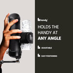 The HANDY Handsfree Desk Mount Sex Toy - Automatic Male Masturbator with Clamp Holder - Adjustable Arm Mount