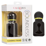 Boundless Flickering Stroker - Rechargeable Vibrating Adult Male Pleasure Toy - Black