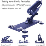 Sex Machine Thrusting Automatic,3 Xlr Connector Multispeed Adjustable With 8 Attachments Fuck Machine Toy For Women And Men Masturbation