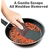 Pan Scraper, 5 Pcs Pot Scraper Plastic, Pot Scraper Non Scratch for Cast Iron, Pot and Pan Cleaning, Sturdy Scraper Kitchen Tool