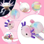 Huggers Axolotl,Stuffed Axolotl Slap,Cute Animal Book Buddy Slap,Fun Axolotle Toys For Boys And Girls.Multicolour