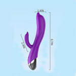 2025 New Date Night Adult Toy For Women New Rabbit Ears Pleasure Toy Women Gift Realistic Silicone Wand Thrusting Stimulation Upgraded Rechargeable Handheld Waterproof 10 Powerful Modes (Purple)