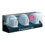 Masturbator Egg 3 Pack - Stroker For Male Masturbation, Portable Pleasure Sleeve, Super-Stretchy, No Lubricant Required, Disposable, Single-Use (Savage)