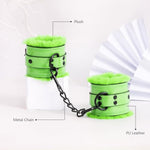 Sm Sex Bondage Kit For Couples Leather 5 Pcs Restraints Set With Handcuffs, Feather Tickler, Blindfold, Spanking Paddle And Horse Whip Adult Men Women Toy