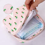 3Pcs Pad Bag for Sanitary Napkins, First Period Pouch Portable Menstrual Pad Pouch Feminine Menstruation Bag for Women for School