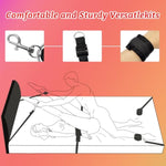 Bdsm Bondage Restraints Adult Toys, Adjustable Bed Restraints 14 Pcs Kit With Sex Straps, Bondage Cuffs, Blindfold, Cross Strap, Tickler, Feather & Candle, Bondage Gear & Accessories Couple Sex Toys