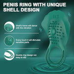 Vibrating Cock Ring Mens Sex Toys With Clitoral Stimulator, Penis Ring Cockring Prostate Vibrator Male Couples Sex Toy With 10 Vibration Mode, App Remote Control Penis Vibrator Adult Sex Toys & Games