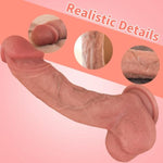 Handmade Huge Realistic 8.77 Inch Silicone Dildo For Gay, Soft Lifelike Penis With Strong Suction Cup, Body-Safe Material, Anal Butt Sex Toys For G-Spot Stimulation, Mens Sex Toys & Male Masturbator.