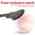 PU Leather Spanking Sex Paddle with Star Mark Easy-Grip BDSM Toys for Couples