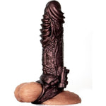 Cyberpunk Penis Sleeve Girth Enhancer For Men Silicone Mechanical Design Fantasy Cock Sheath Male Extender With Textured Details For Couples Intimate Play (T205-F)