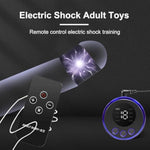 Male Electric Shock Chastity Fiber Penis Sleeve Testicle Toys With 3 Sizes Cock Ring Sex Toys For Men