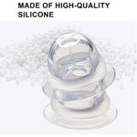 Nipple Toys Suckers For Pressure Silicone Nipple Corrector Breast Nipple Clitoral Sucking Stimulator Sex Toys For Woman Man (White)