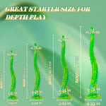 Long Tentacle Dildo Sex Toys: 13" Luminous Anal Dragon Dildo With Suction Cup, Liquid Silicone Long Butt Plug, Thin Anal Toys Fantasy Monster Design Prostate Massager For Beginner (Small-13In)