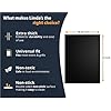 Oven Liners for Bottom of Oven - 3 Pack Large Heavy Duty Mats, 16.25”x23” Non-Stick Reusable Liner for Electric, Gas, Toaster Ovens, Grills - BPA & PFOA Free Oven Cleaning Kitchen Accessory (Black)