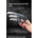 Wolverine Mechanical Folding Finger Extender, Portable Finger Sleeve Design, Flexible And Stretchable, Cool Toys For Kids (3 Pieces In A Box)