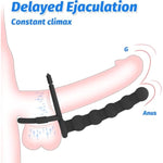 Silicone Anal Beads With Penis Ring,Silicone Anal Plug Strap On Anal Dildo,Anal Training Toys Anal Hook For Anal Play,Double Penetration Anal Sex Toys,Anal Toys For Men Couple Women Pleasures